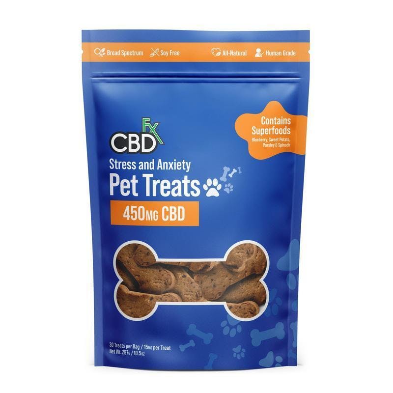 CBDfx - CBD Pet Treats for Stress & Anxiety 450mg - 1