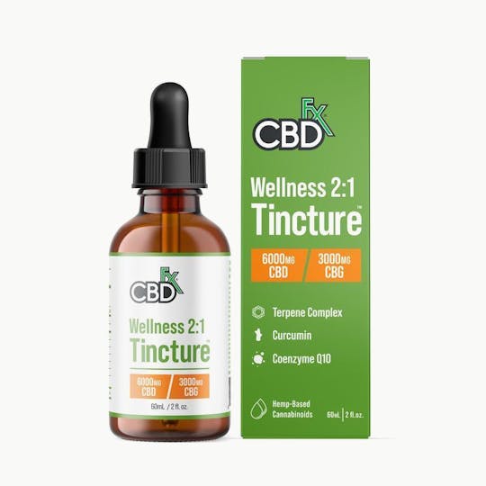 CBDfx - CBD + CBG Oil Wellness Tincture 6000mg - 1