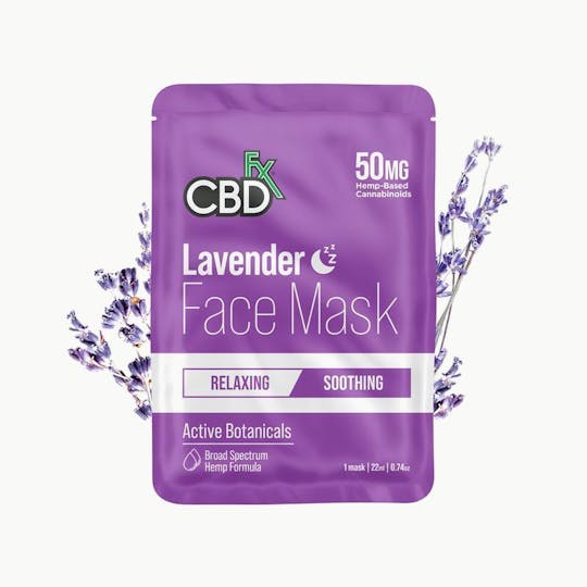 CBDfx - CBD Face Mask - Lavender - 50mg - 1