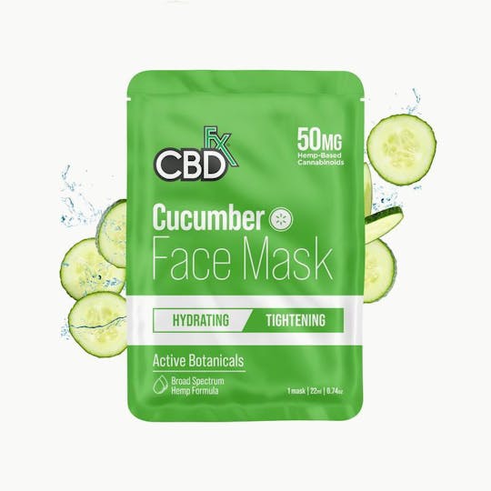 CBDfx - CBD Face Mask - Cucumber - 50mg - 1