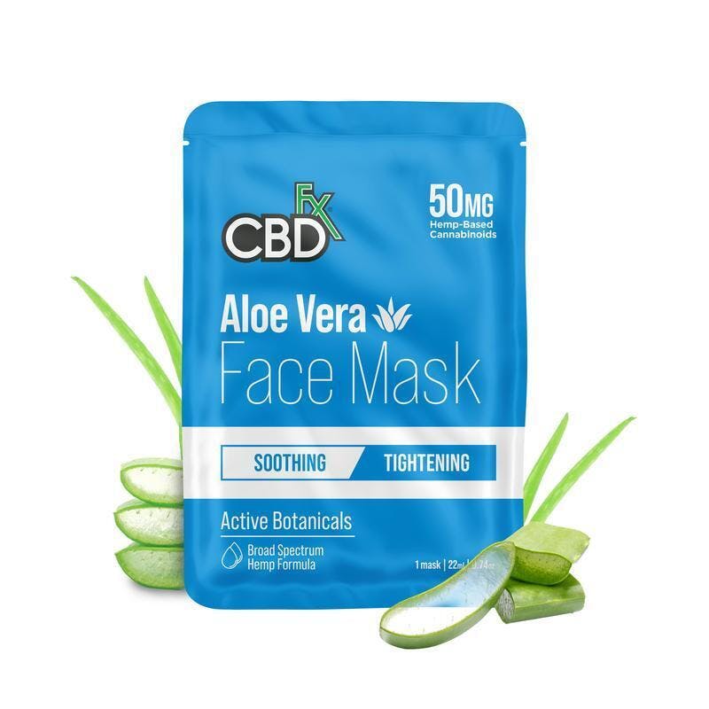 CBDfx - CBD Face Mask - Aloe Vera - 50mg - 1