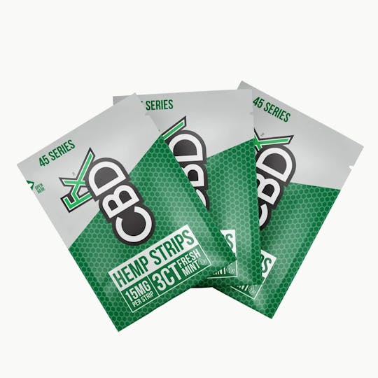 CBDfx - CBD Sublingual Strips 15mg 3-pack - 1