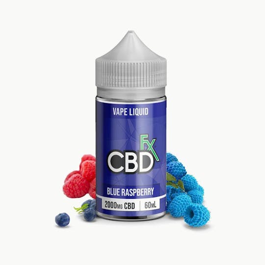 CBDfx - Blue Raspberry CBD Vape Juice – 2000mg - 1
