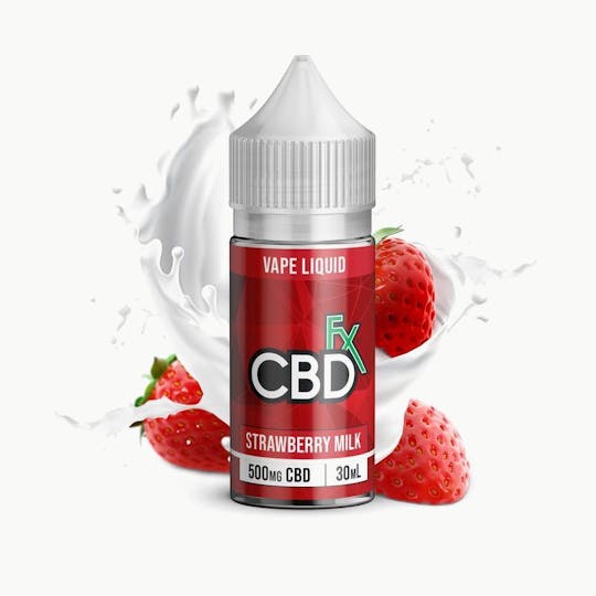 CBDfx - Strawberry Milk CBD Vape Juice 500mg - 1