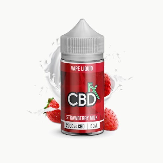 CBDfx - Strawberry Milk CBD Vape Juice 2000mg - 1