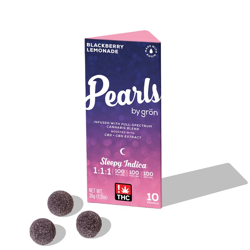 Grön Edibles - Grön 1:1:1 Blackberry Lemonade Pearls – Sleepy Indica - 1