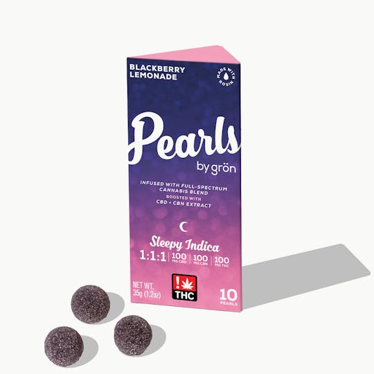 Grön Edibles - Grön 1:1:1 Blackberry Lemonade Pearls – Sleepy Indica - 1