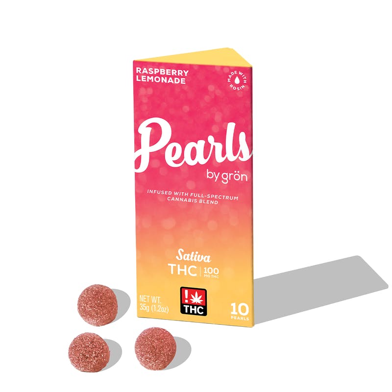 Grön Edibles - Grön THC Raspberry Lemonade Pearls - Sativa - 100mg - 1