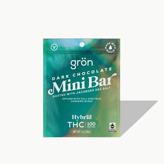 Grön Edibles - Grön THC Dark Chocolate High-Dose Mini Bar - 1
