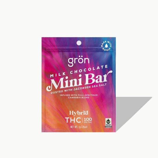 Grön Edibles - Grön THC Milk Chocolate High-Dose Mini Bar - 1