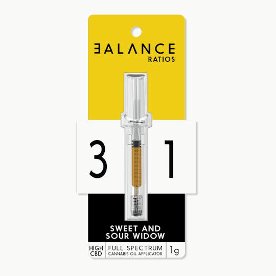 MFused - BALANCE Ratios 3:1 High CBD Extract Applicator - Sweet and Sour Widow - 1