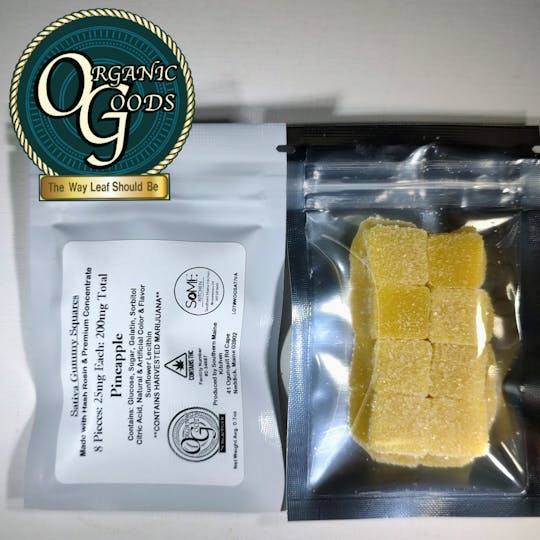 Organic Goods - OG Gummies w/Hash Rosin & Premium Concentrates Sativa Pineapple 200 MG - 1