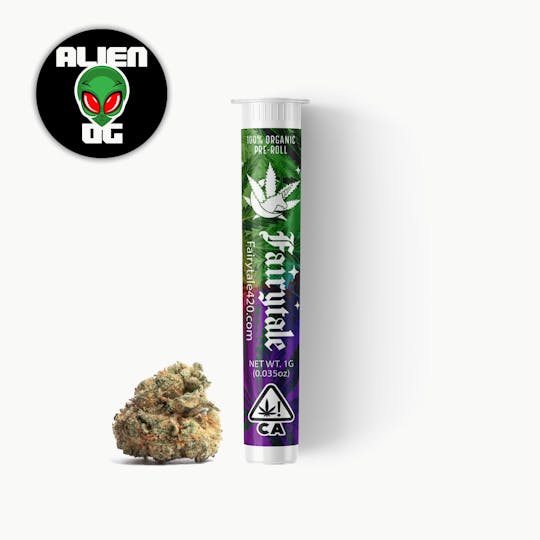 Fairytale - FAIRYTALE | 1 Gram Premium Pre-roll "Alien OG" (INDICA) 28% THC - 1