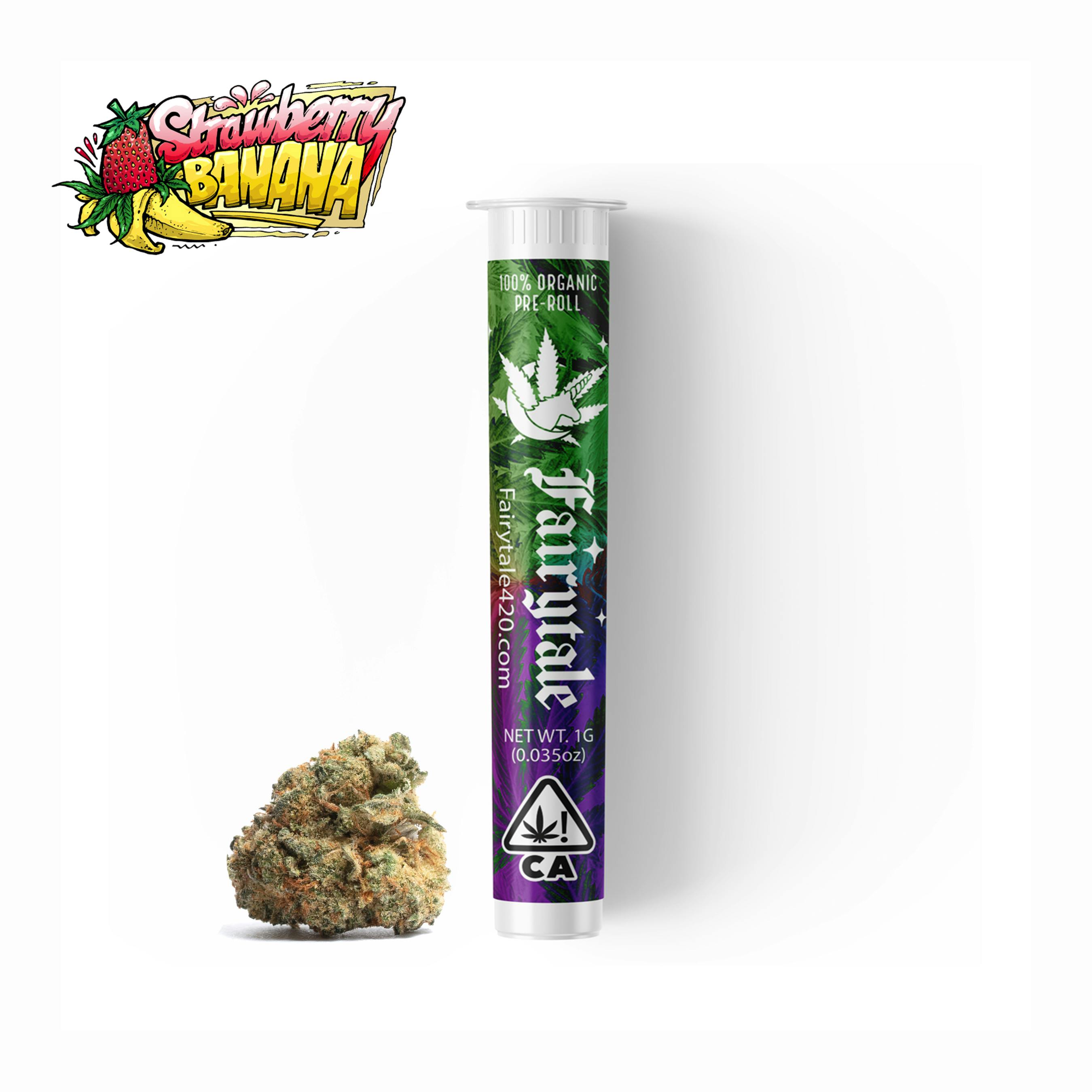 Fairytale - FAIRYTALE | 1 Gram Premium Pre-roll "Strawberry Banana" (INDICA) 31% THC - 1