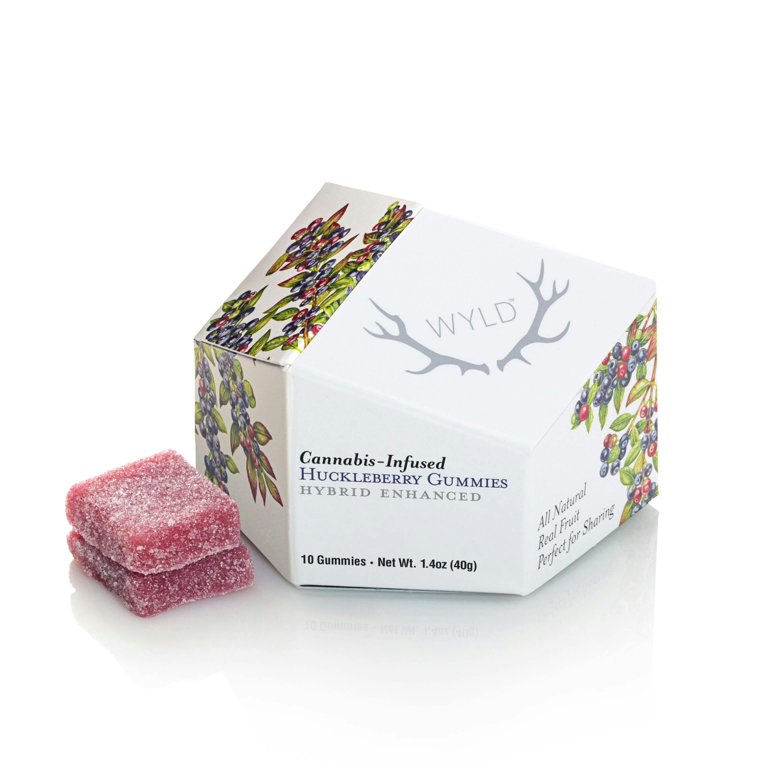 WYLD - WYLD | Huckleberry Hybrid Enhanced Gummies | 100mg | 10ct | 10mg/ea - 1