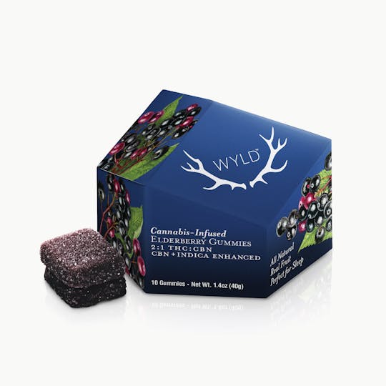 WYLD - Elderberry 2:1 CBN + Indica Enhanced Gummies - 1