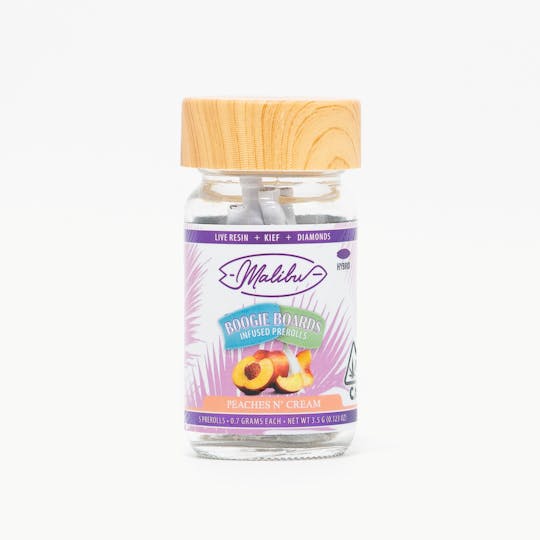Malibu Premium Cannabis - Boogie Boards | Peaches & Cream | 6pk Infused Prerolls 4.2g - 1
