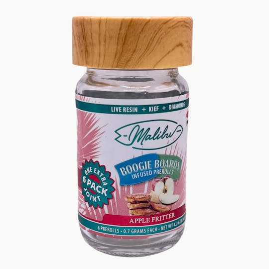 Malibu Premium Cannabis - Boogie Boards | Apple Fritter | 6pk Infused Prerolls 4.2g - 1