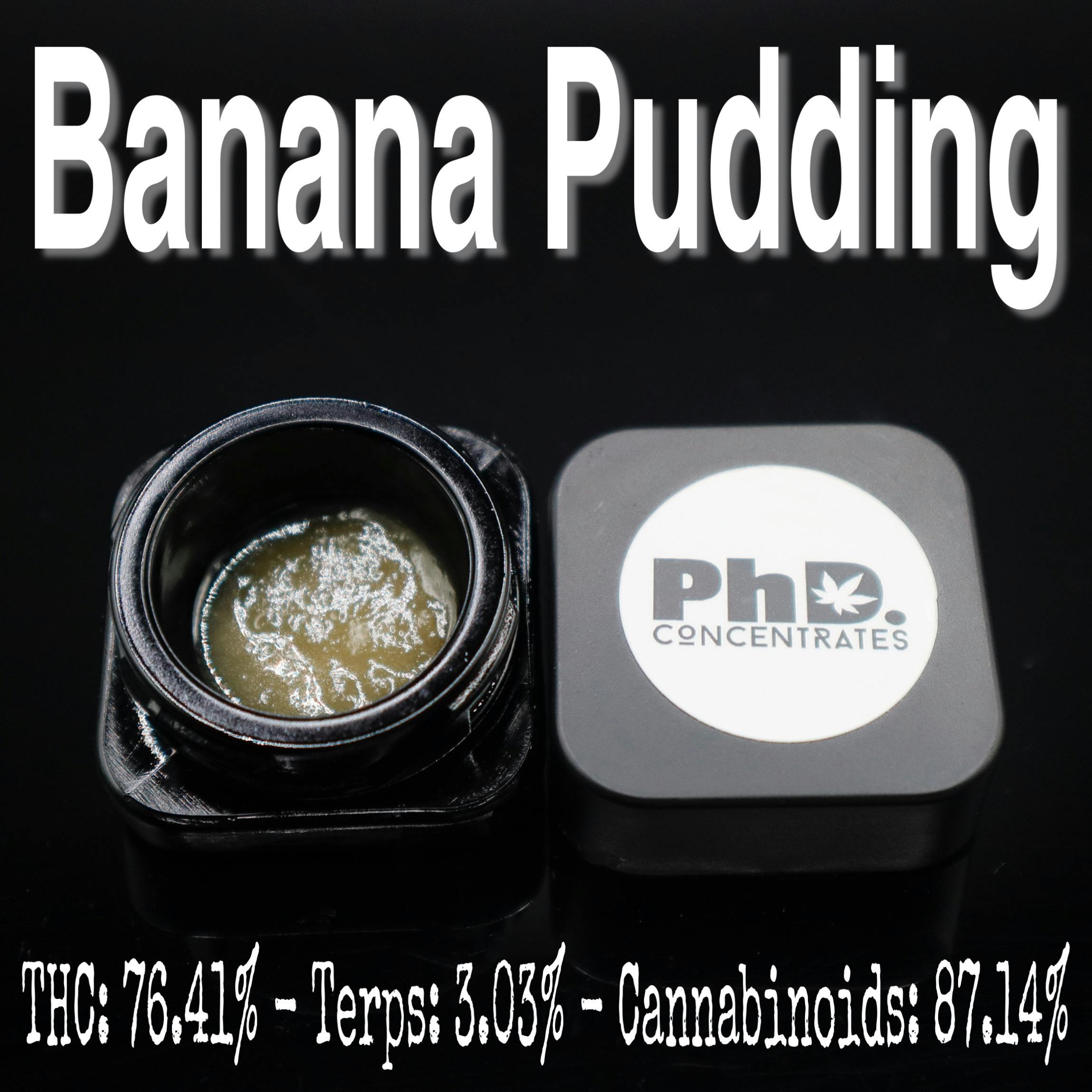 Pharmicated - PhD Concentrate 1 gram - Banana Pudding Sugar - 76.41% THC - 1