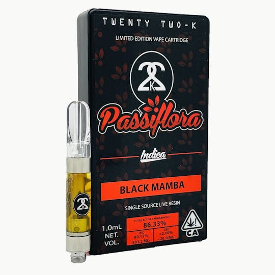 Twenty Two K / 22k - 22K x Passiflora - Black Mamba - 1.0ml Cartrige - 1