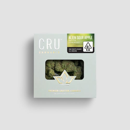 CRU Cannabis - Alien Sour Apple (3.5 Grams) - 1