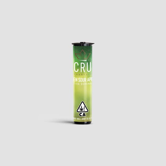 CRU Cannabis - Alien Sour Apple (0.5G Pre-Roll) - 1