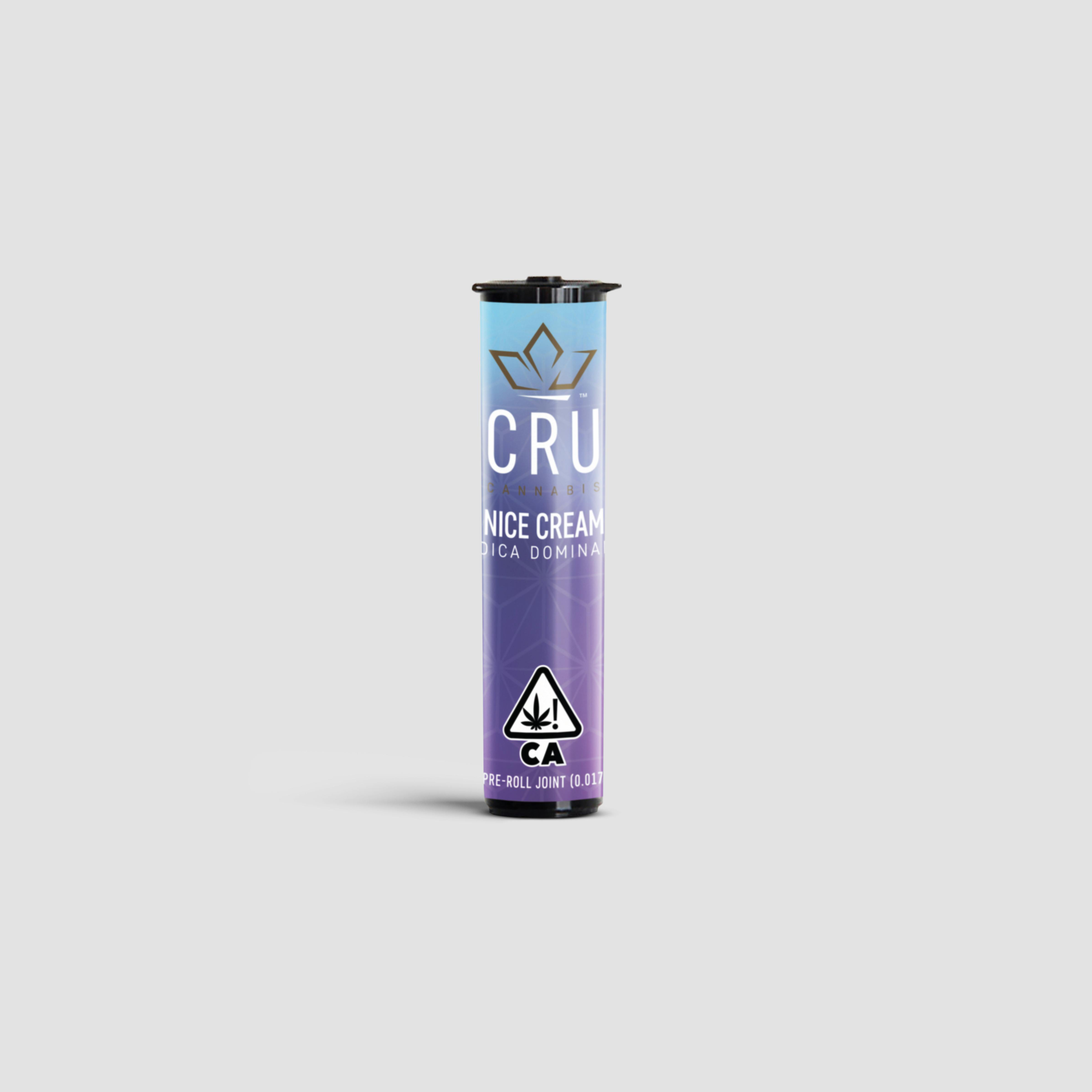 CRU Cannabis - Nice Cream (0.5G Pre-Roll) - 1