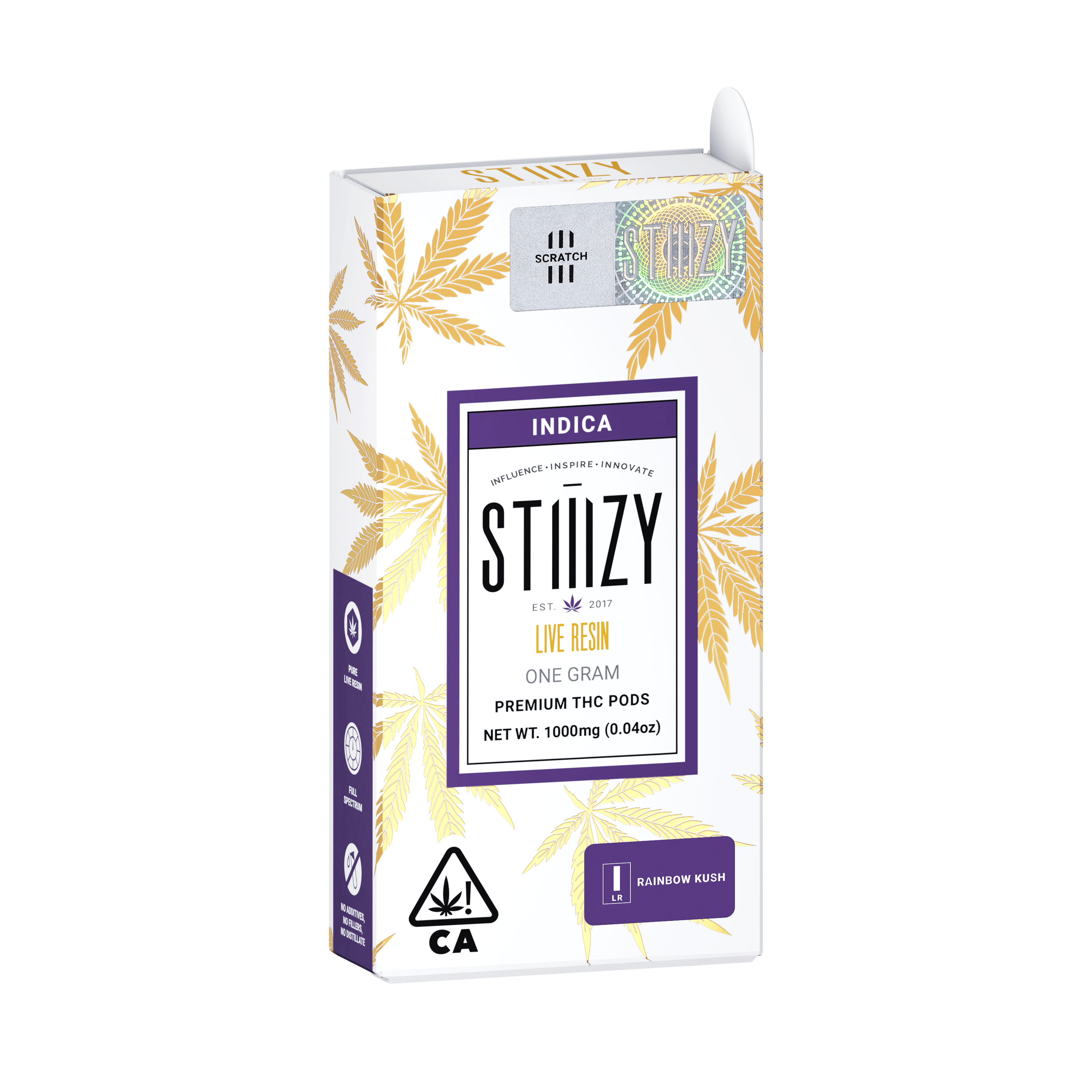 STIIIZY - Vape Cartridge - RAINBOW KUSH 1G Live Resin Pod - STIIIZY - 1