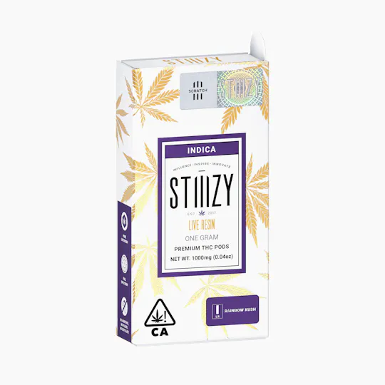 STIIIZY - Vape Cartridge - RAINBOW KUSH 1G Live Resin Pod - STIIIZY - 1