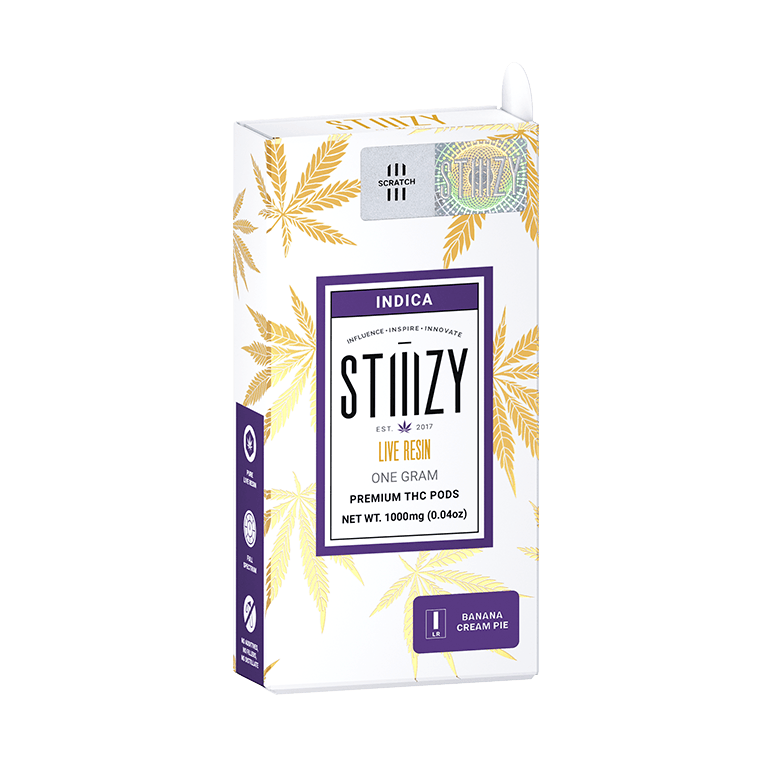 STIIIZY - Vape Cartridge - BANANA CREAM PIE 1G Live Resin Pod - STIIIZY - 1