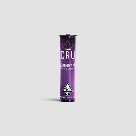 CRU Cannabis - Blackberry Kush (0.5G Pre-Roll) - 1