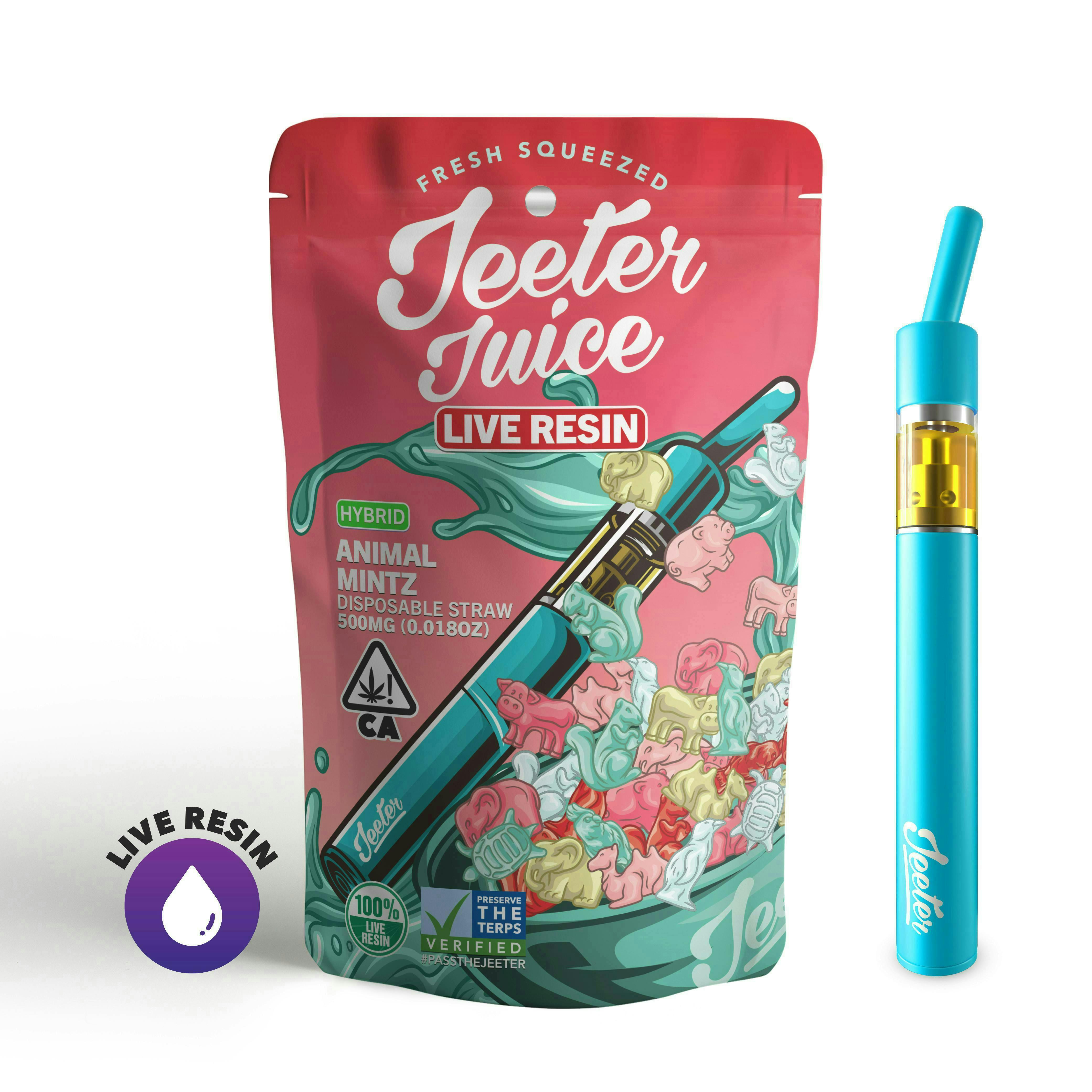 Jeeter - Jeeter Juice Disposable Live Resin Straw - Animal Mintz - 1