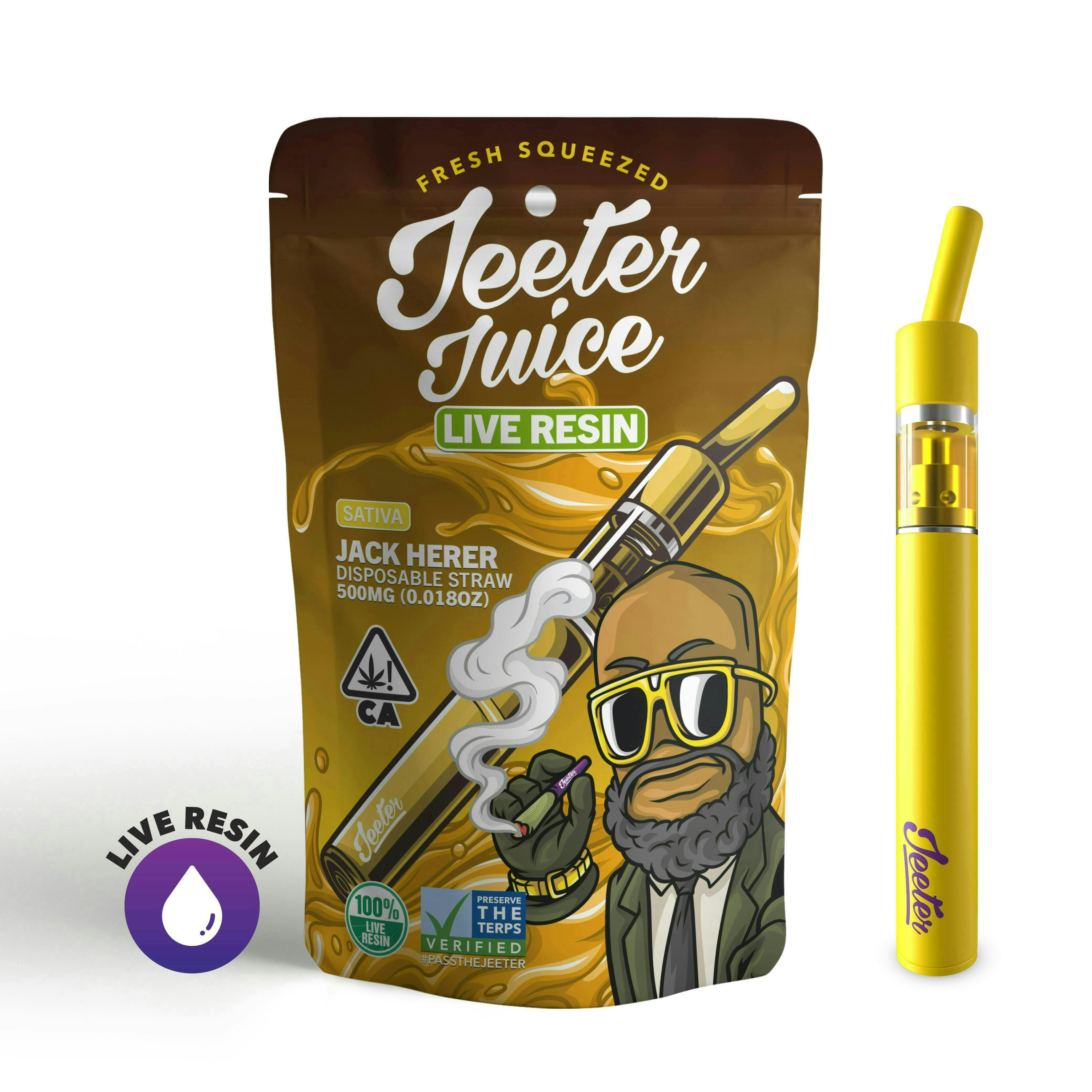 Jeeter - Jeeter Juice Disposable Live Resin Straw - Jack Herer - 1