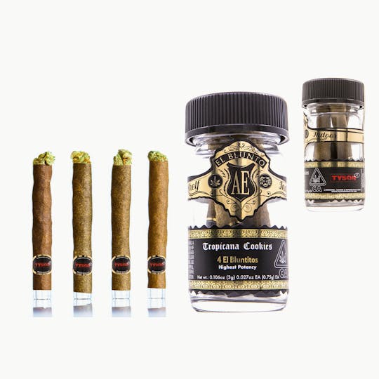 El Blunto by Albert Einstone's - El Bluntito x Tyson 2.0 - 4-Pack - Tropicana Cookies - 4 x .75G - 1