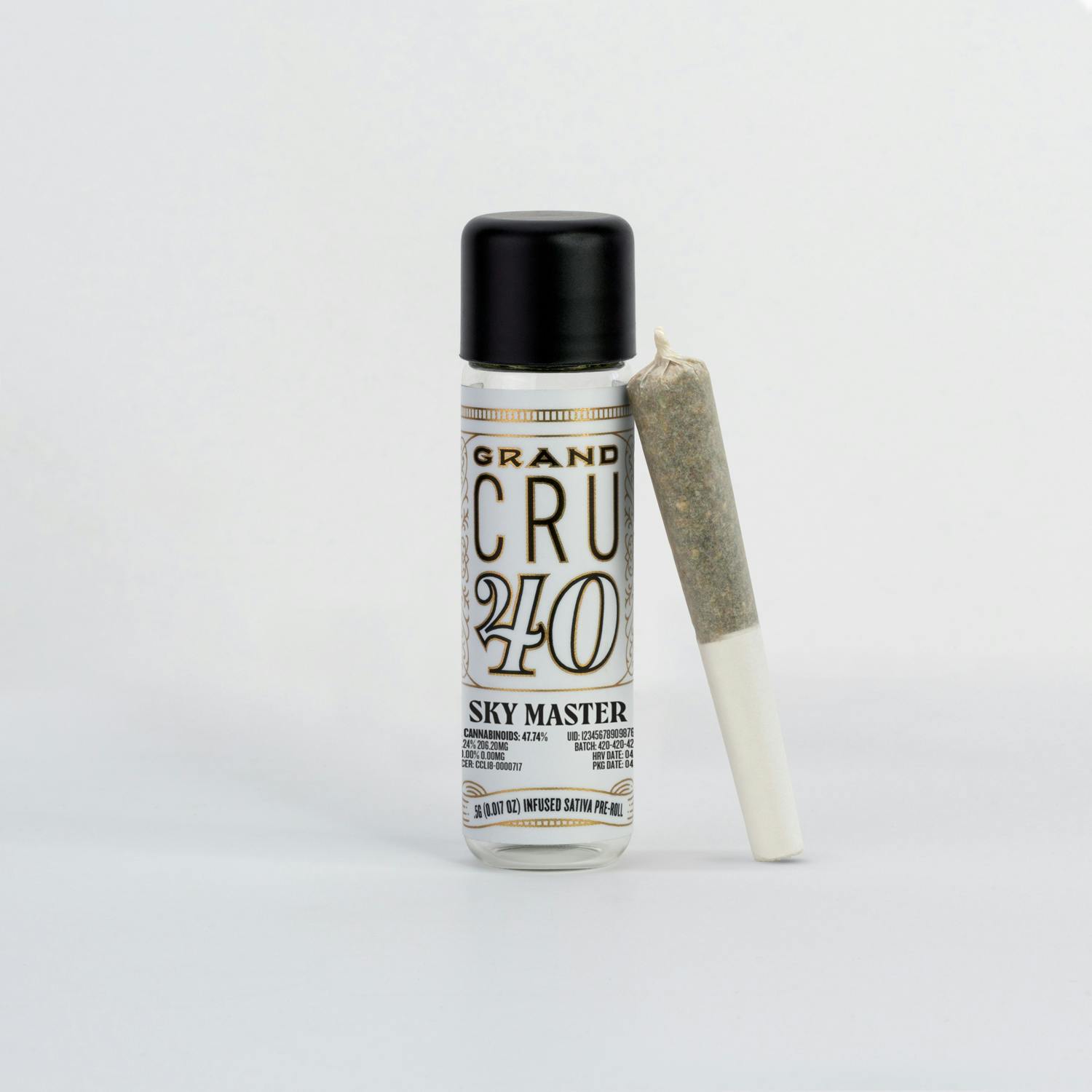 CRU Cannabis - Sky Master : Grand CRU 40 (0.5G Infused Pre-Roll) - 1