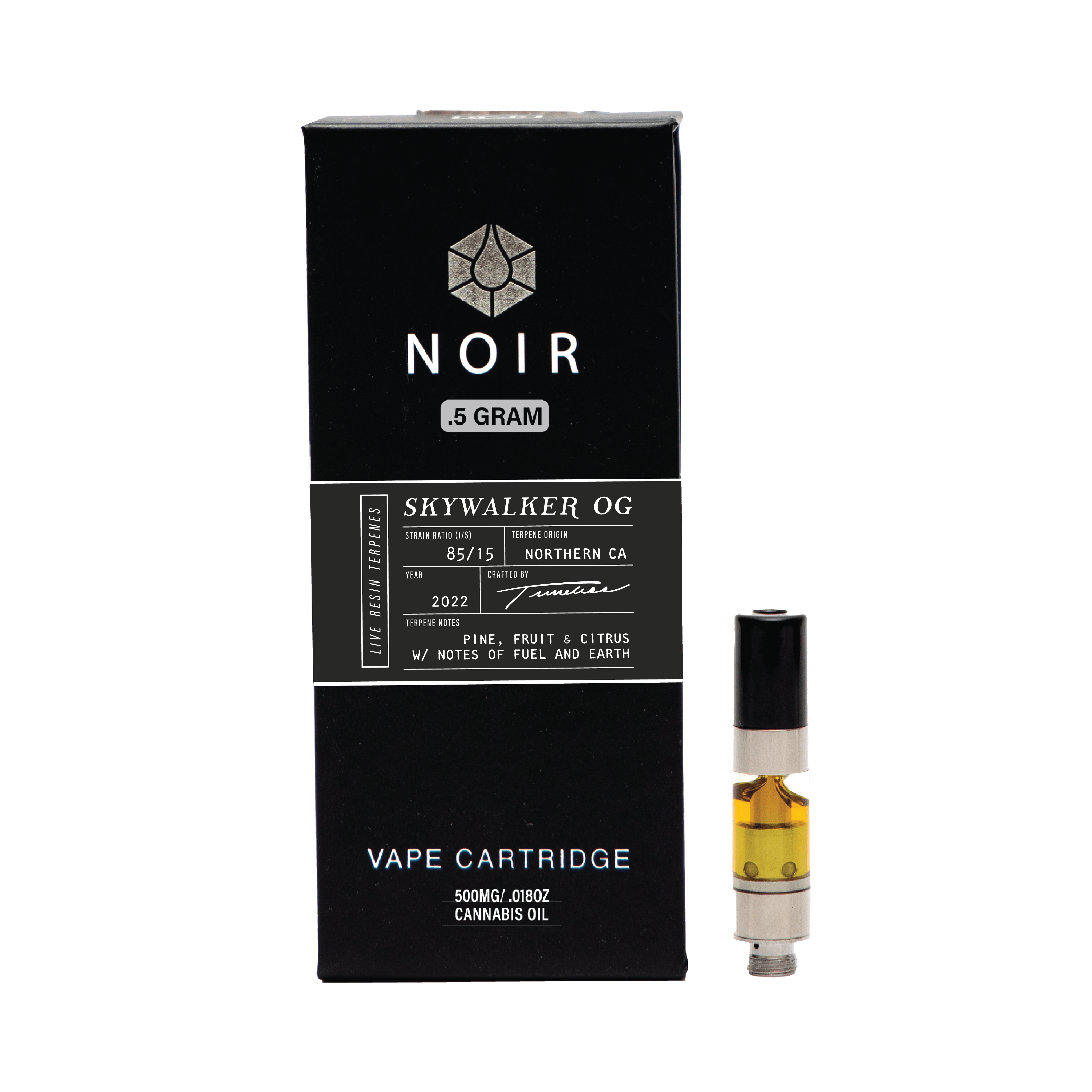 Timeless Vapes - Skywalker OG | NOIR Live Resin Cartridge | 0.5g - 1