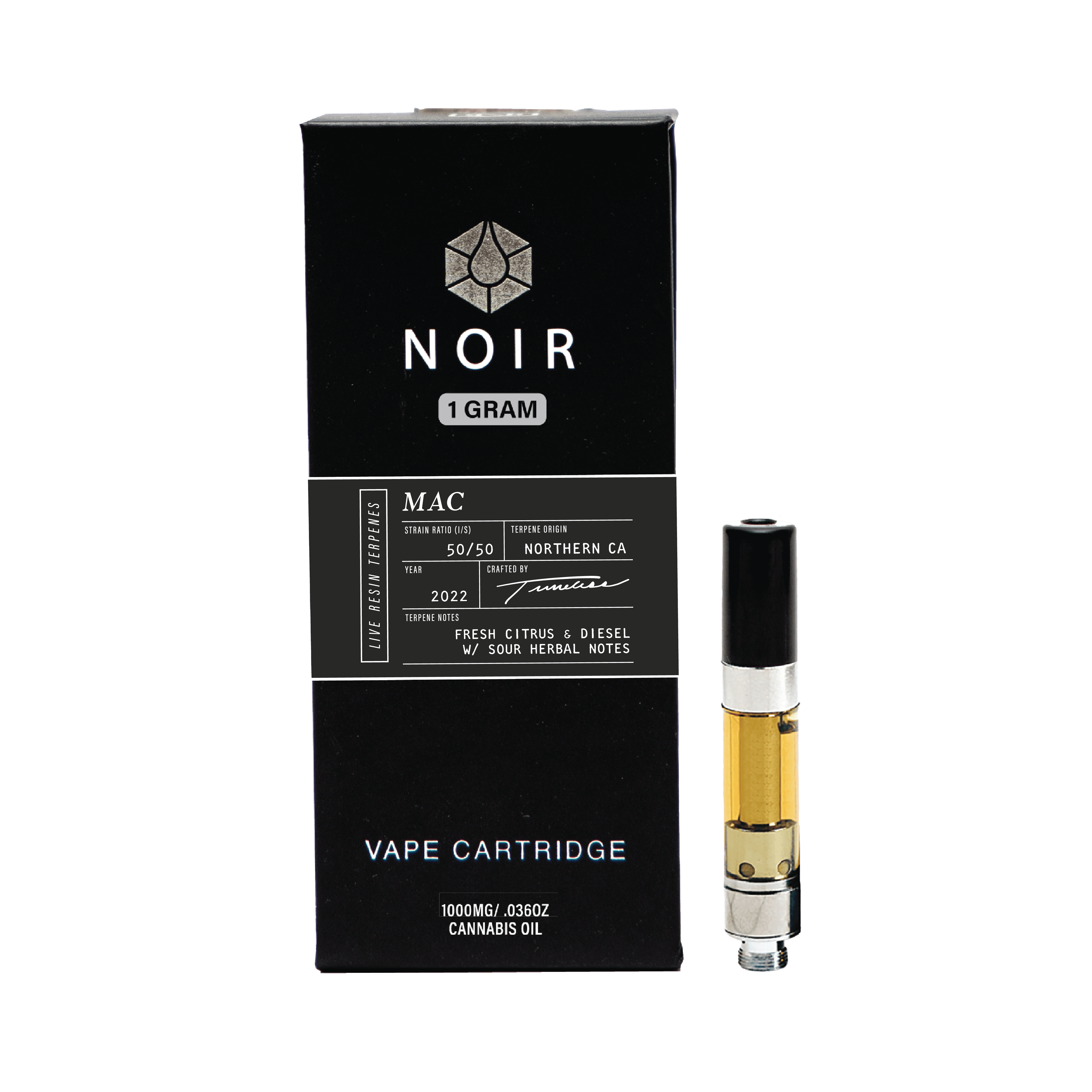 Timeless Vapes - MAC | NOIR Live Resin Cartridge | 1g - 1
