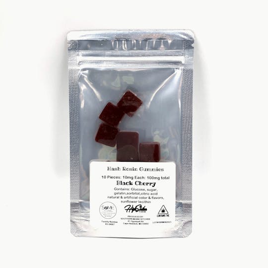 High Striker Farm - 10mg Black Cherry Hash Rosin Gummy Squares - 1
