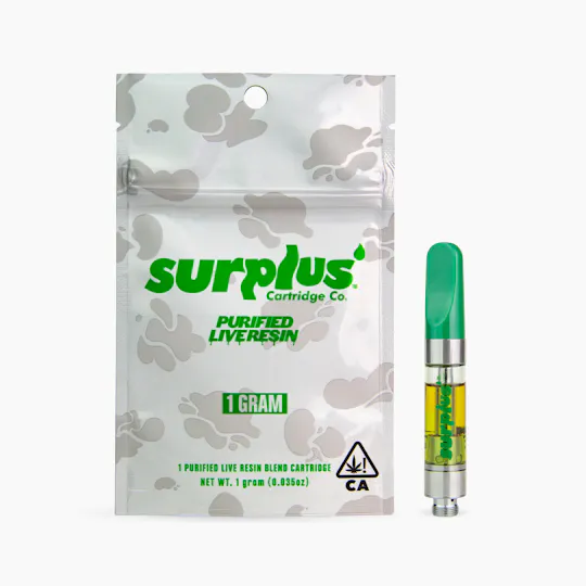 Surplus Cartridge Co. - Jamaican Dream Purified Live Resin - 1g Cartridge - 1