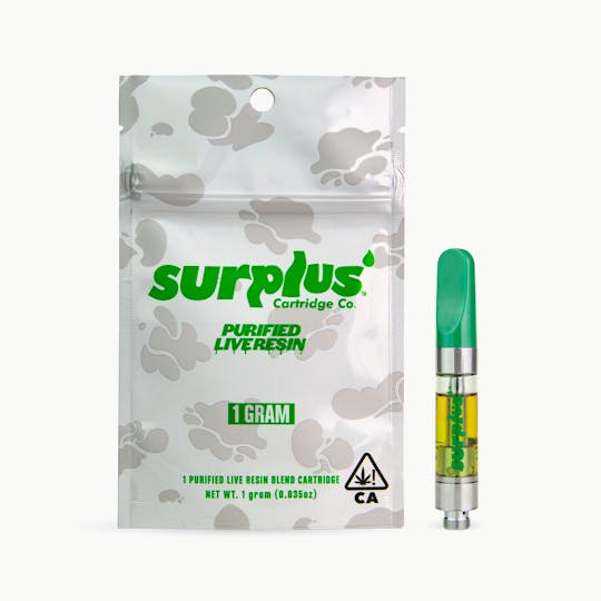 Surplus Cartridge Co. - Kush Mints Purified Live Resin - 1g Cartridge - 1