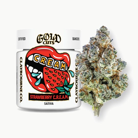 Claybourne Co. - Strawberry C.R.E.A.M. (3.5g) - Gold Cuts - 1
