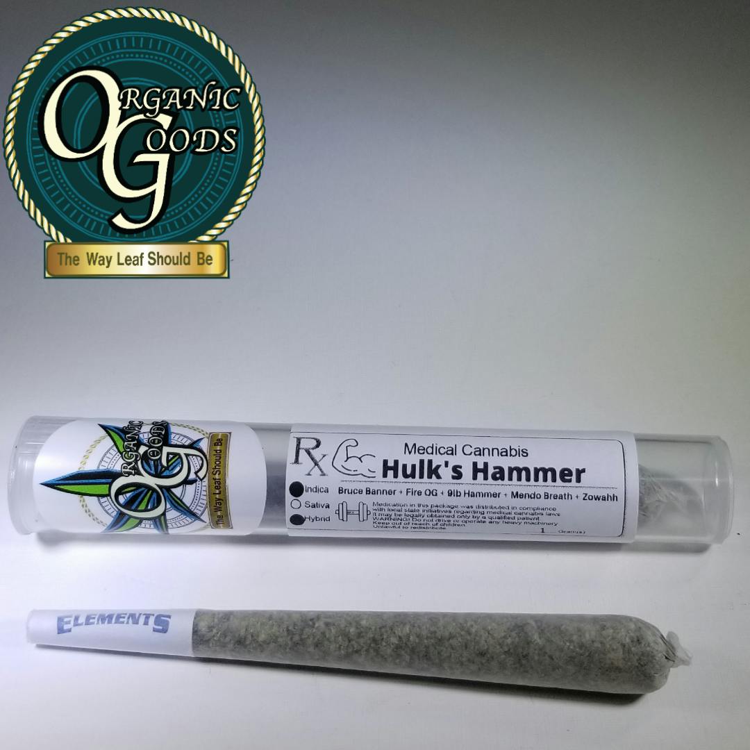 Organic Goods - Hulk's Hammer Pre-Roll - 1