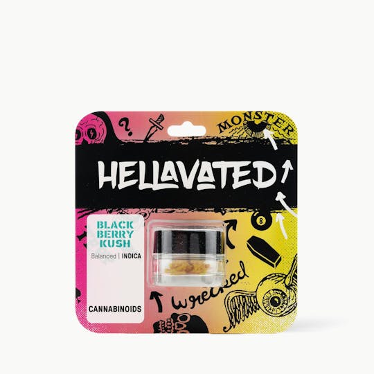 Hellavated - Blackberry Kush Dabz 1g - 1