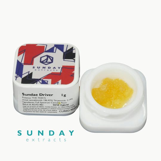Sunday Extracts - 1g Concentrate Sundae Driver - 1