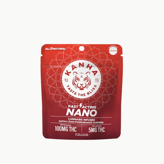 KANHA - KANHA | NANO | Cran-Pomegranate | Sativa | 100mg THC | 10-pack - 1