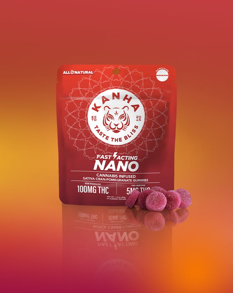 KANHA - Cran-Pomegranate | NANO | Sativa | 100mg THC | 10-pack - 1