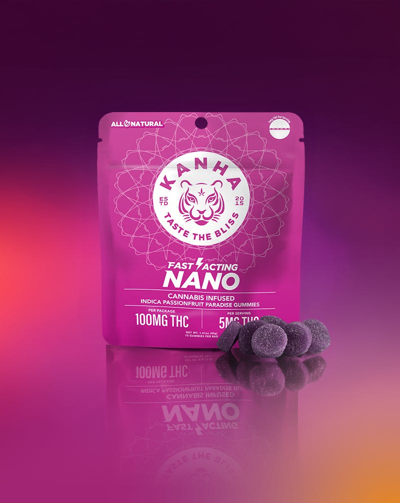 KANHA - Passionfruit Paradise | NANO | Indica | 100mg THC | 10-pack - 1