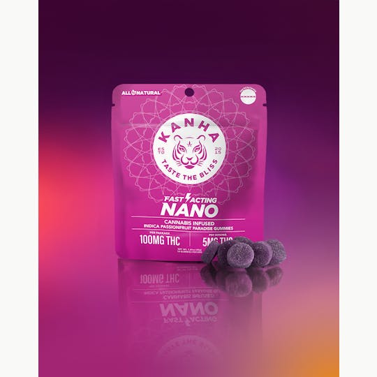 KANHA - Passionfruit Paradise | NANO | Indica | 100mg THC | 10-pack - 1