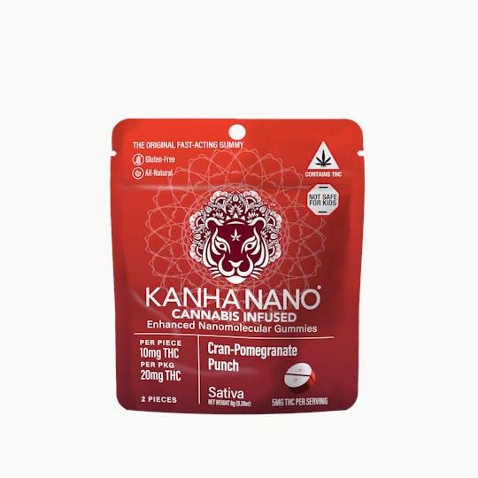 KANHA - KANHA | NANO | Cran-Pomegranate Punch | Sativa | 20mg THC | 2-pack - 1