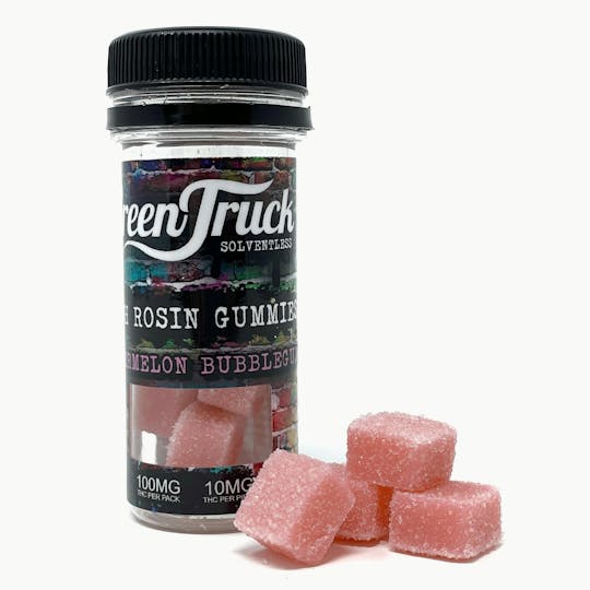 Green Truck - Premium Hash Rosin Gummies - Watermelon Bubblegum (100 MG) - 1